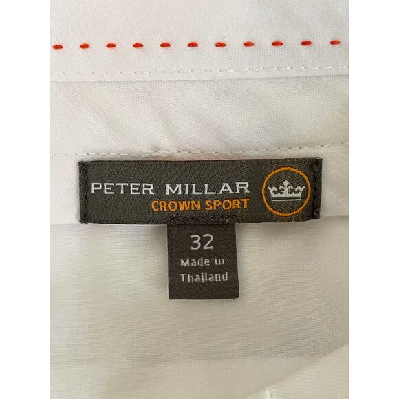 Peter Millar Crown Sport Performance Chino Pants White 32 x 33” MF16EB78 Golf - Picture 9 of 11